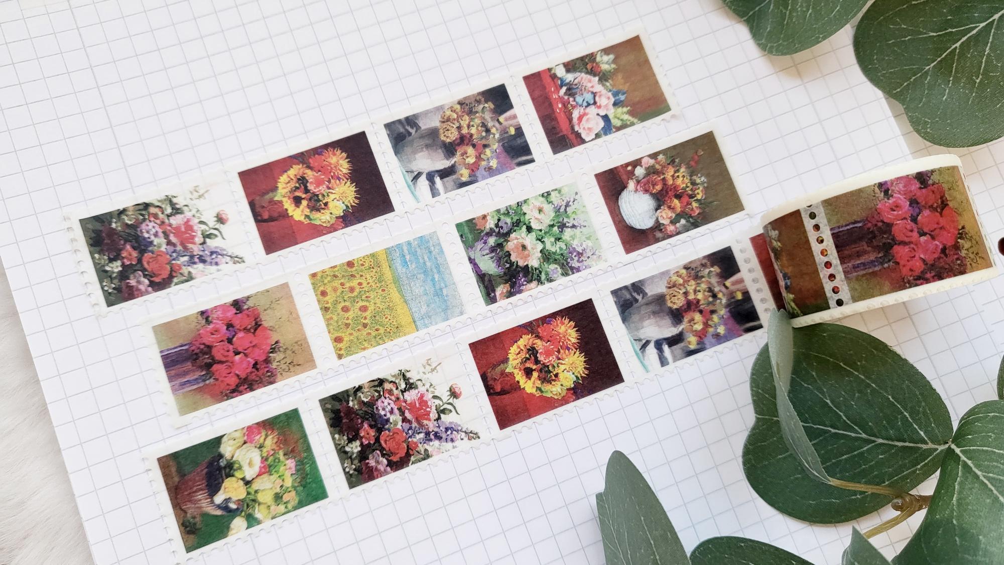 Washi Tape Stamps Flowers